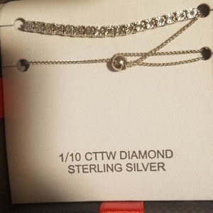 Real Diamond sterling silver bracelet
